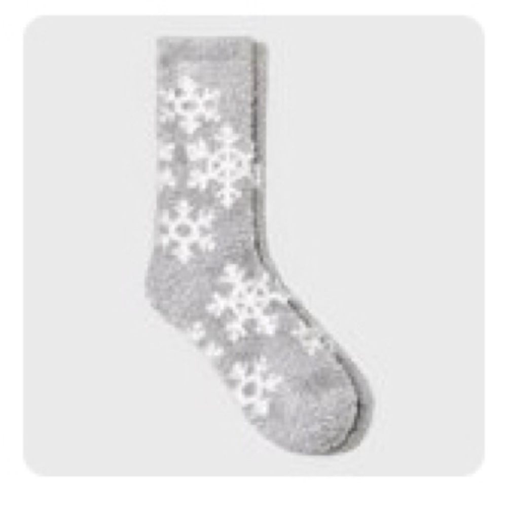 Snowflake Cozy Crew Socks